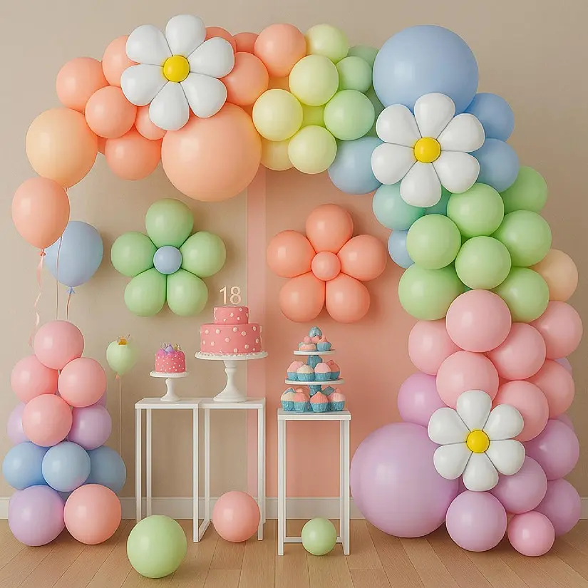 97PCS DAISY BOHO BALLOON ARCH KIT