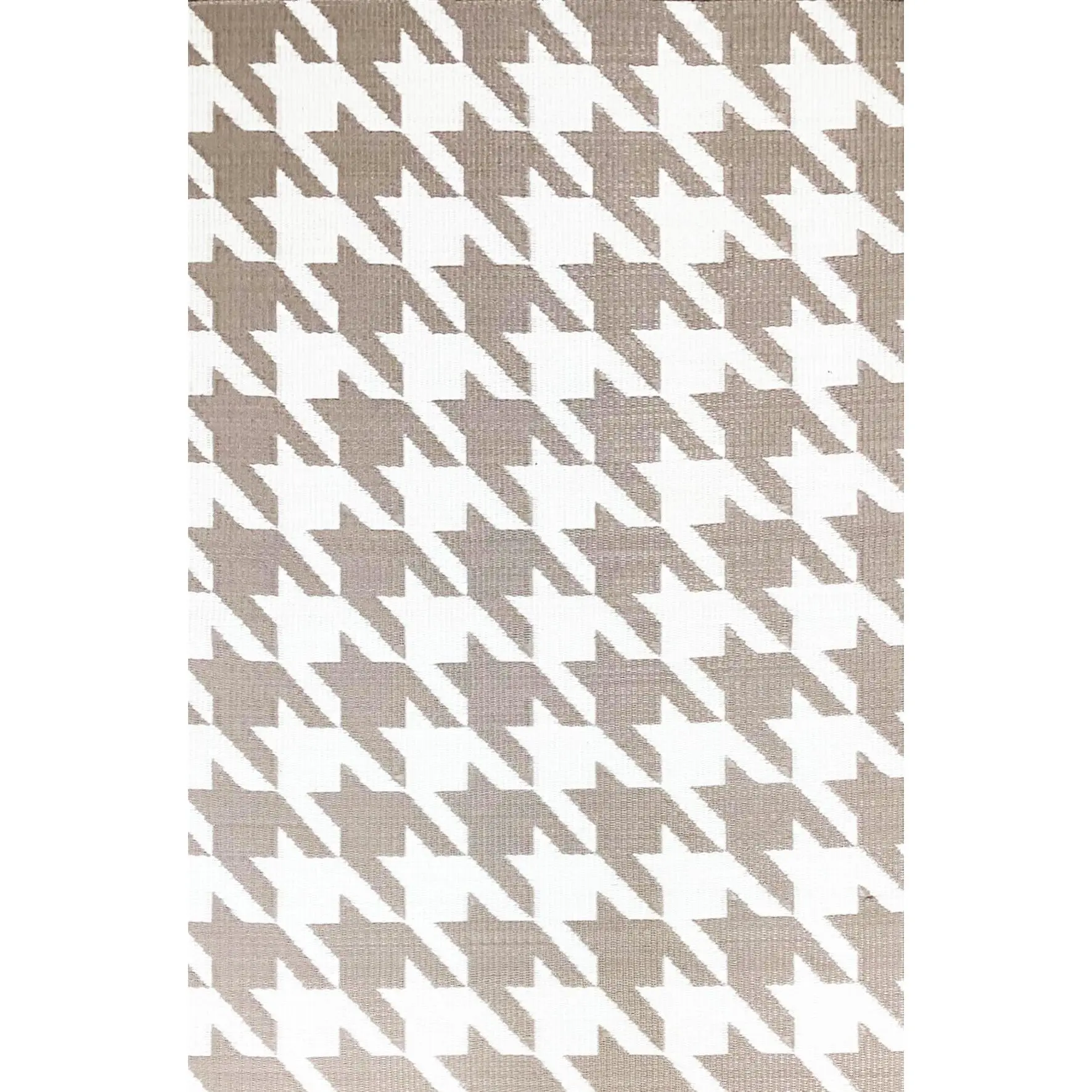 Houndstooth Sand & White