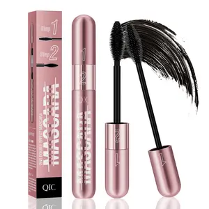 Waterproof Long Lasting Mascara, 1 Count Natural Curl Eyelashes Mascara, Voluminous Lengthening Mascara, Eyelashes Lengthening Volumizing Defining, Professional Eye Makeup Products, Beach Proof Mascara