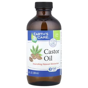 Earth's Care 100% Pure Castor Oil, 8 fl oz (236 ml)