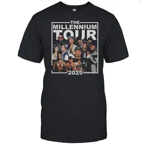 The Millennium Tour 2025 T-Shirt Concert Fan Tee Music Tour Graphic Shirt Live Event & Artist Merchandise Apparel
