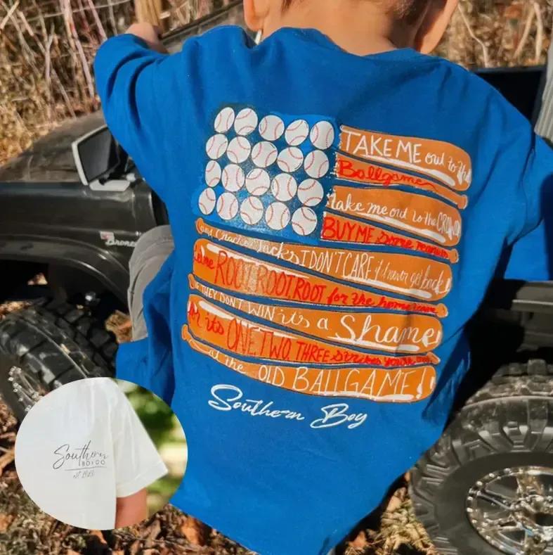 Youth & Adult Take Me Out To The Ballgame Graphic Unisex TShirt, Toddler Boy Girl Country Clothes, Dad Gifts, Gifts for Him, Family Tee, USA Made & Printed Apparel