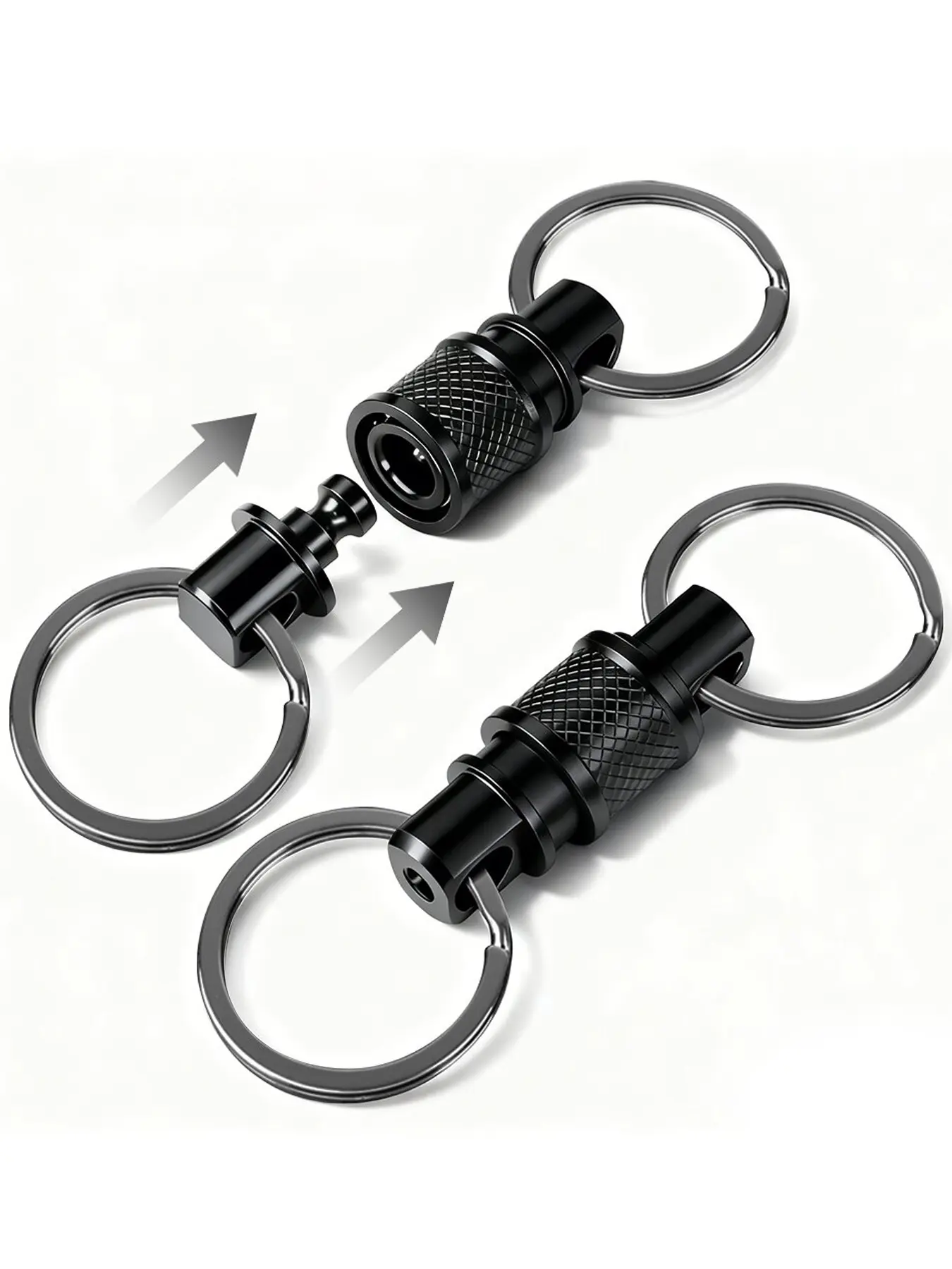 Aluminum Alloy Swivel Hook 360 Degree Rotating Detachable Multi-Functional Storage Hook, Portable Versatile Hanging Accessory, Fashionable Alloy Keychain, Keychain Hooks