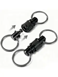 Aluminum Alloy Swivel Hook 360 Degree Rotating Detachable Multi-Functional Storage Hook, Portable Versatile Hanging Accessory, Fashionable Alloy Keychain