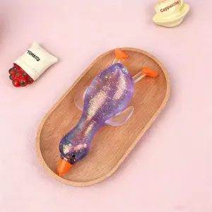 Portable Soft Duck Squishy Slow Bounce Toy Cute Sensory Fidget Gadget Daily Anxiety Stress Remover squeeze