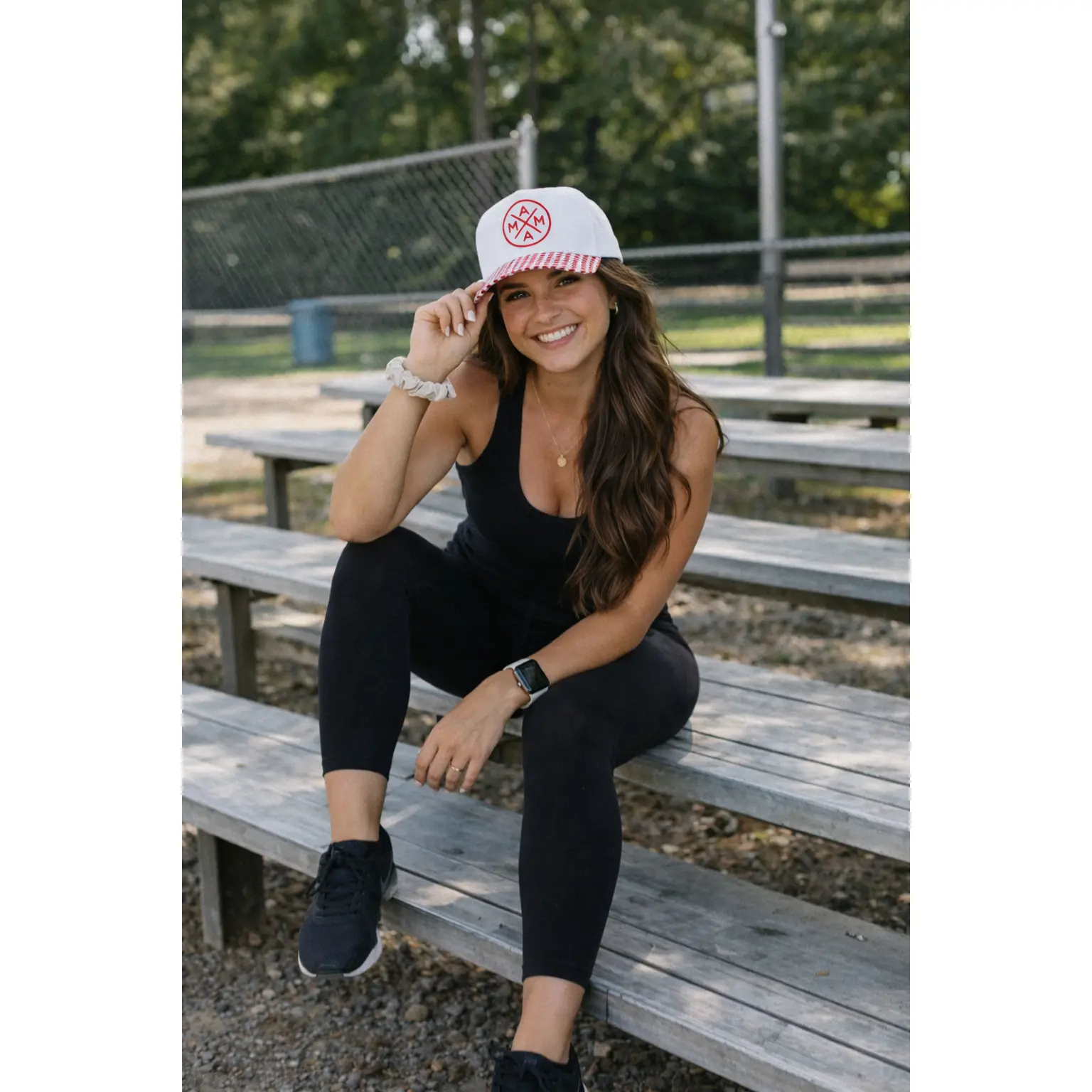 Red Gingham Mama X Trucker