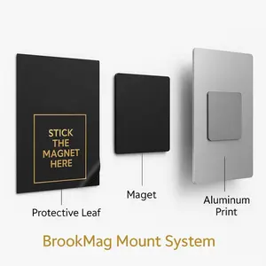 Sublimation Magnetic Stickers Kit Photo Magnet Plate Adhesive Square Flexible Rubber Wall Mount Magnetic Sheet for Metal Poster