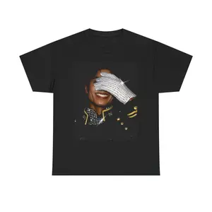 [SALE UP TO 50%] Michael Jackson Aura T-shirt, Minimalist Pop Icon Graphic Tee, Trendy Aesthetic Outfit, Retro Style Fashion, Unisex Oversized Gift For Fans