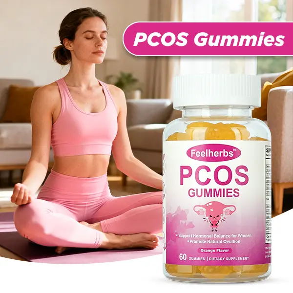 Women's PCOS Support Chewable Dietary Supplement Gummies - Adult Health, Hormone Balance, Cycle & Ovarian Wellness, Metabolism Support with Inositol, Folate, Biotin & Essential Vitamins