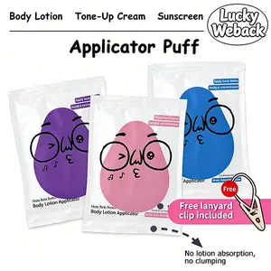 Weback Jumbo Body Puff – Super Soft, Quick Application, Saves Lotion & Oil, Easy to Clean for Body Lotion, Sunscreen