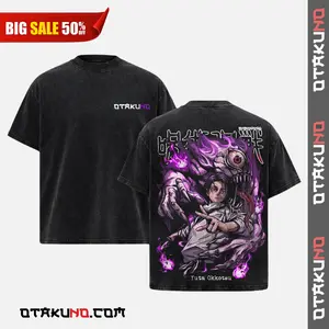 Yuta Okkotsu Jujutsu kaisen Washed T-Shirt Anime Double Printed Oversize Lightweight Acid Washed Graphic Tee Gift For Anime Fan