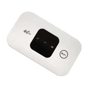 Portable 4G Mobile WiFi Hotspot Router High Speed White Small for Cell Phones Laptops Desktops Tablets Ideal for Travel and Home Use with SIM Card Plug-in