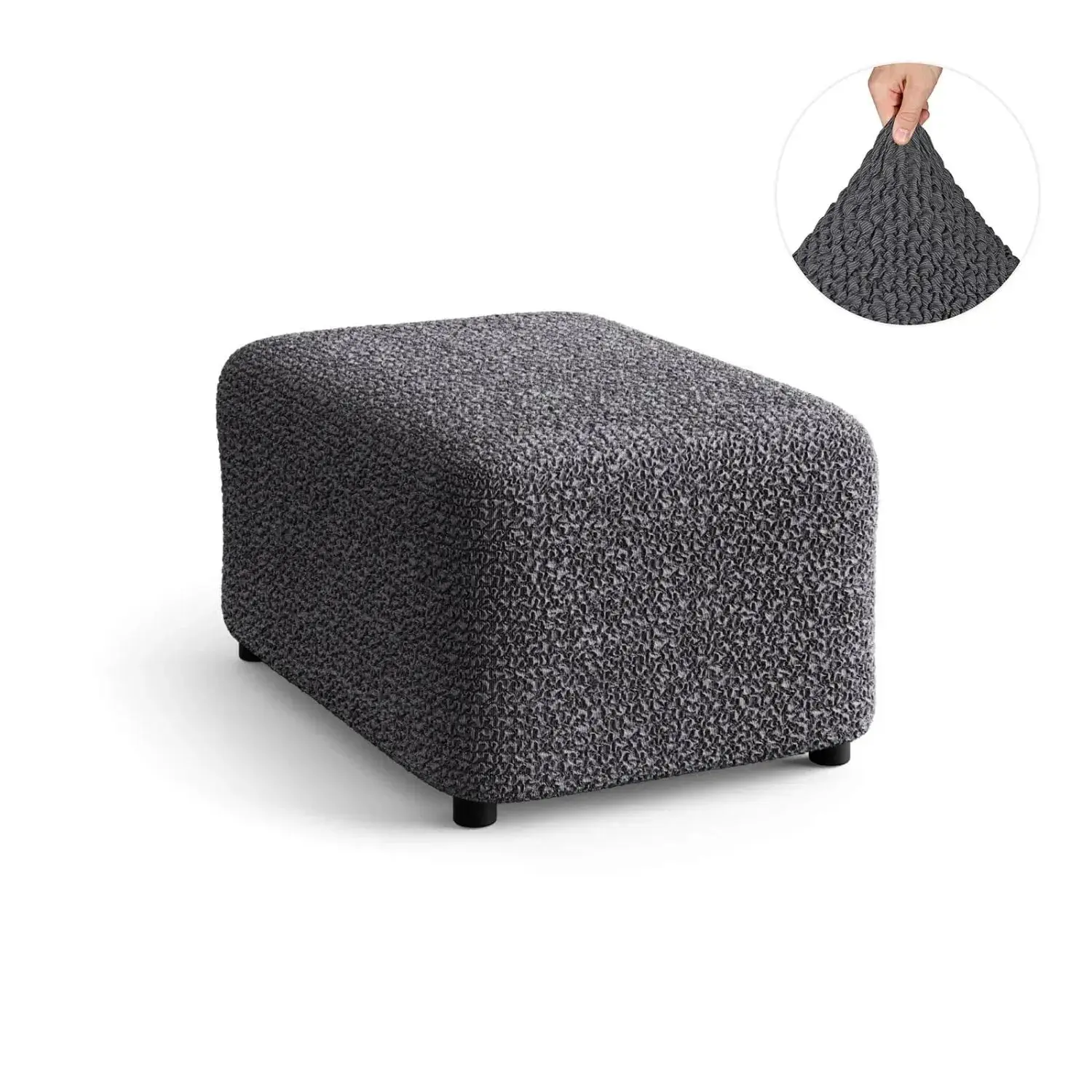 Ottoman Slipcover (Medium), Mille Righe Collection
