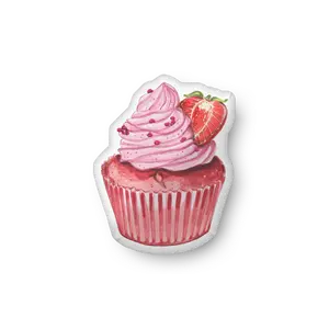 Strawberry Cupcake Pillow