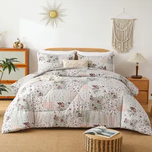 King Size Comforter Set - 3 Piece Bedding Collection with 1 Comforter and 2 Pillowcases - Stylish and Versatile Designs