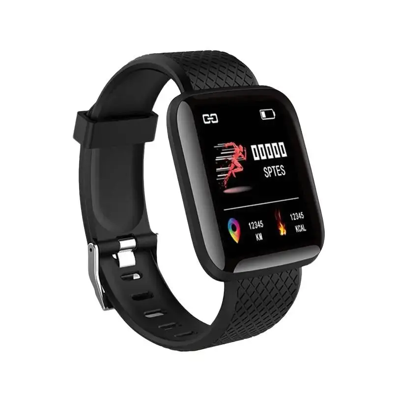 Lightweight Wearable Tech Smart Watch for Men - Silicone Band Connected Fitness Monitor, HD Touch Screen, IP67 Waterproof, Message Alert, Calorie Tracker, USB-Charged, 55mAh Battery, 4H Use Time, Android/iOS Compatible, Birthday Gift