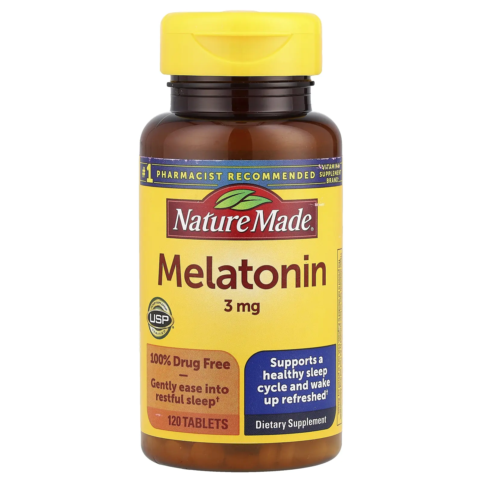 Nature Made Melatonin, 3 mg, 120 Tablets