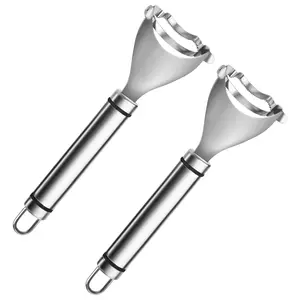 Corn Peeler, Corn stripper for corn on the cob remover tool,Stainless steel multifunctional Kitchen Grips Corn planer Cob Cutter kernels, with Hand Protect