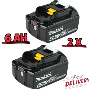 2Pack For Makita 18V 6.0Ah LXT Lithium-Ion Battery BL1830 BL1850 BL1860 BL1840 with LED Indicator High Performance FAST SHIPPING