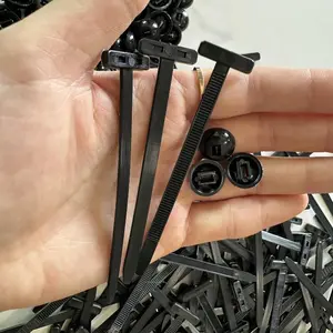 100pcs Heavy-Duty Self-Locking Nylon Cable Ties - UV, Cold & Temperature Resistant, Multi-Purpose Plastic Cable Ties for Automotive Repair, Office and Outdoor Use, Includes Storage Rack, Car Maintenance Accessories, Durable Design