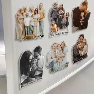 Custom Acrylic Family Photo Magnet: Personalized Family Picture Fridge Magnets
