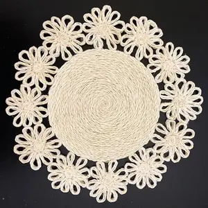 The Chamomile Braided Abaca Charger Plate - Natural