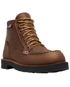 Danner Men's 6" Bull Run Gtx Moc Waterproof Work Boot Steel Toe - 15593