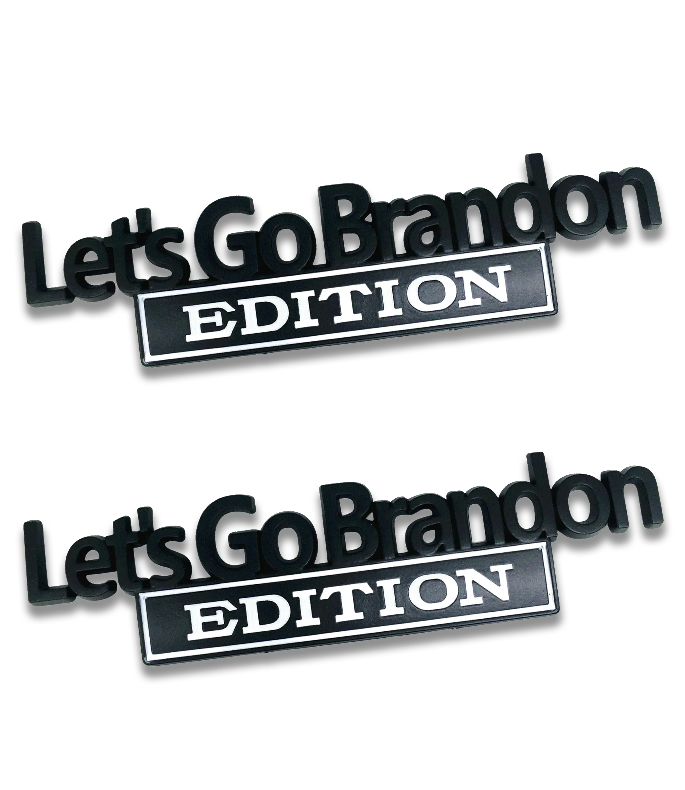 Let's Go Brandon Edition Premium Car/Truck Badge - Black