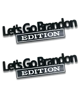 Let's Go Brandon Edition Premium Car/Truck Badge - Black