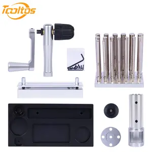 TOOLTOS Manual Jump Ring Maker Kit with 20 Spindles (2.5-12mm) - DIY Beading Tool for Jewelry Making Projects
