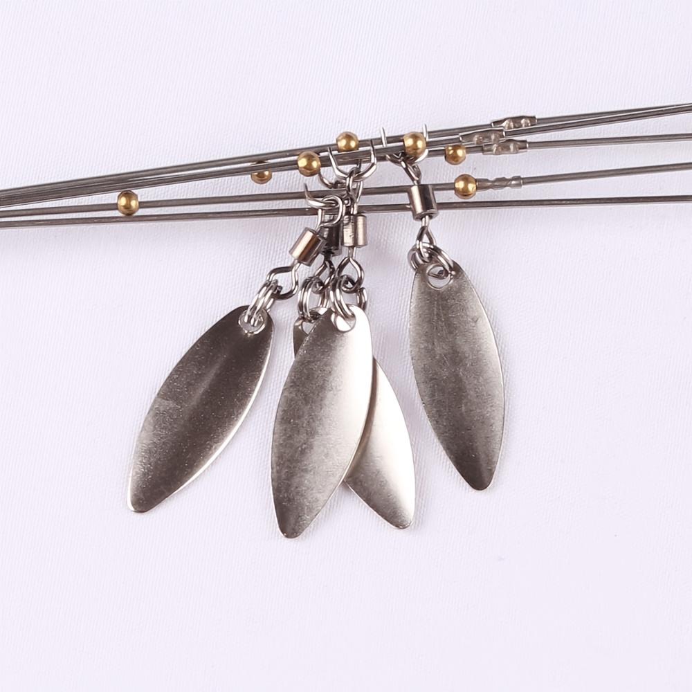 7pcs 5 Arms Alabama Umbrella Rig Fishing Ultralight Tripod Bass Lures Bait Kit Junior Ultralight Willow Blade Multi-Lure Rig