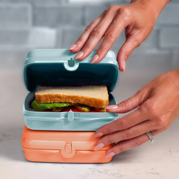 Tupperware Sandwich Keepers Set of 2 - Easy-Open BPA-Free Eco