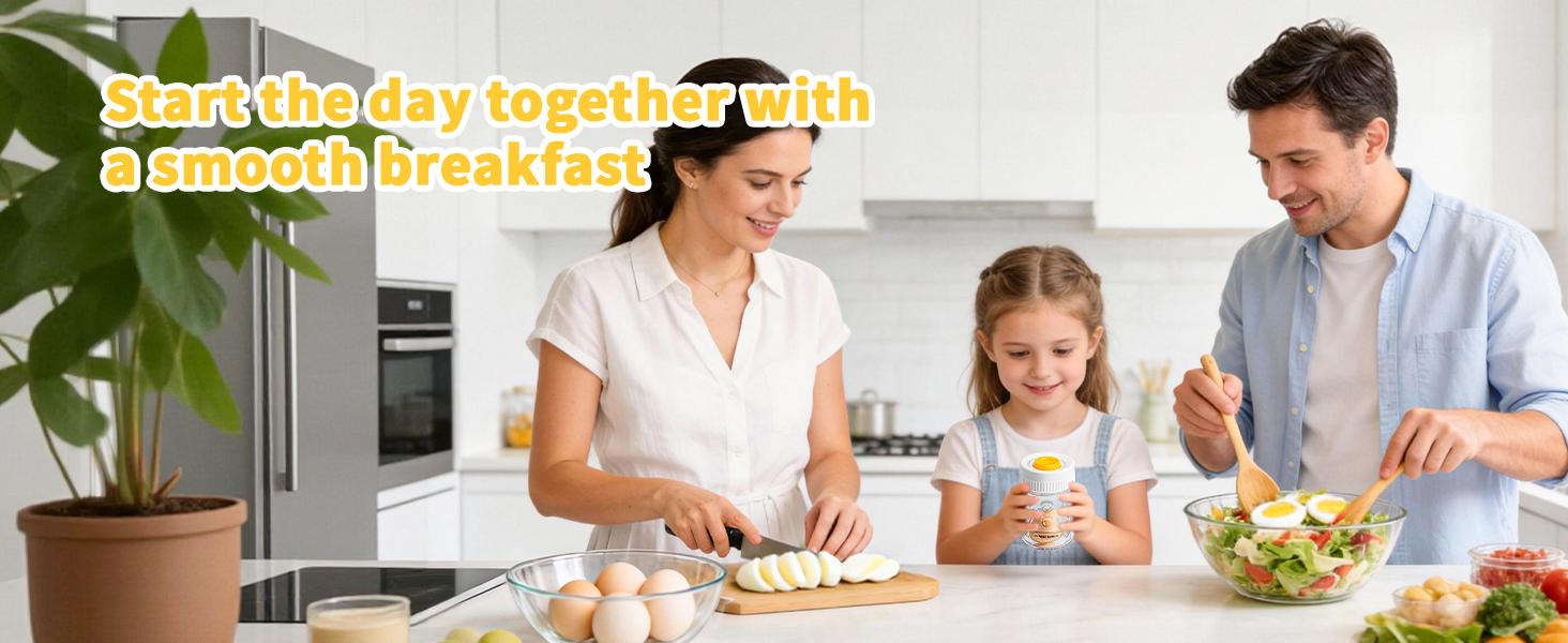 Summervibes Egg Peeler with Piercer, Kitchen Utensils for Cracking Prevention, 10s Fast Peeling Summervibes Egg Peeler with Piercer, Kitchen Utensils for Cracking Prevention, 10s Fast Peeling