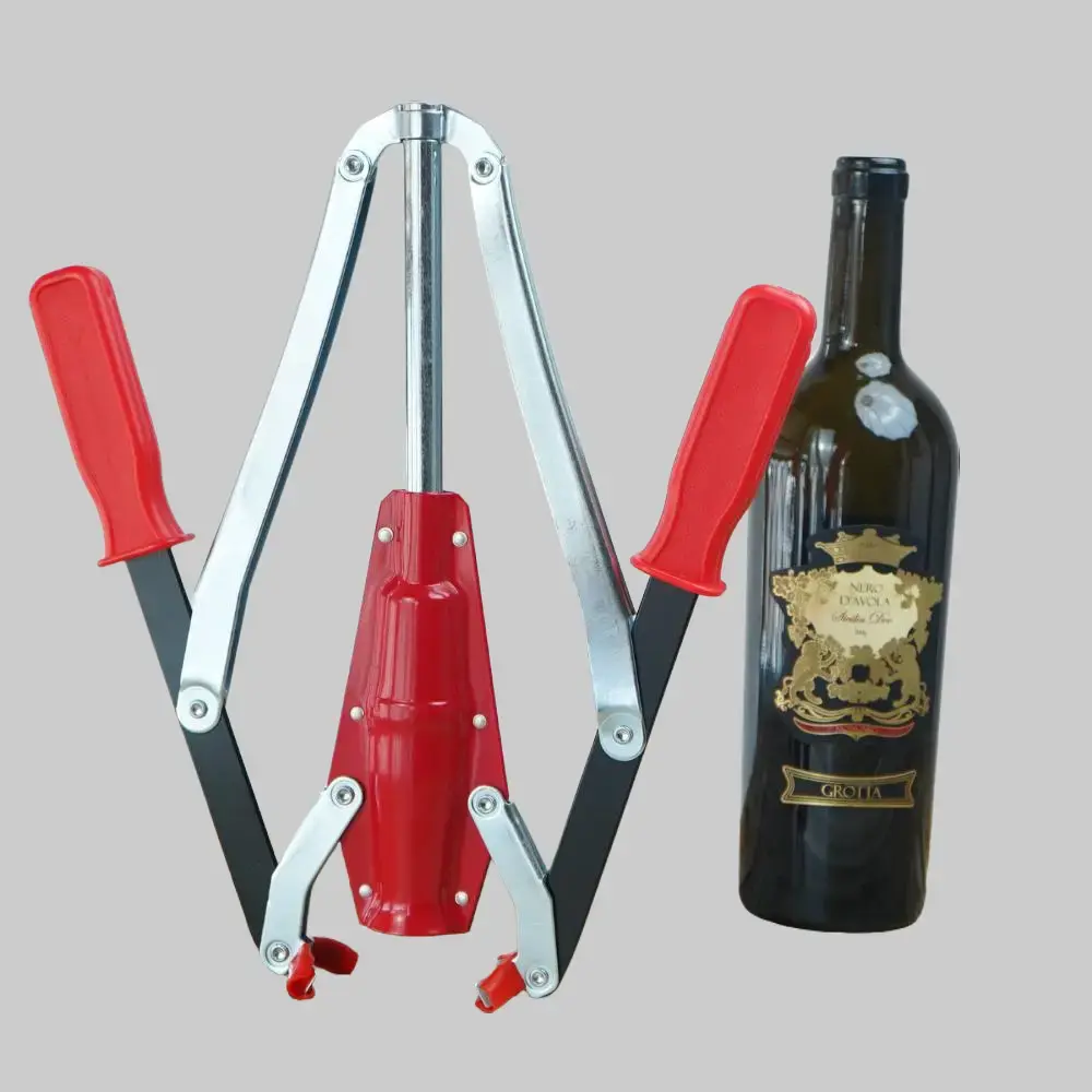 Manual Double Lever Corker， Wine Corker & Beer Bottle Capper for Home Brewing