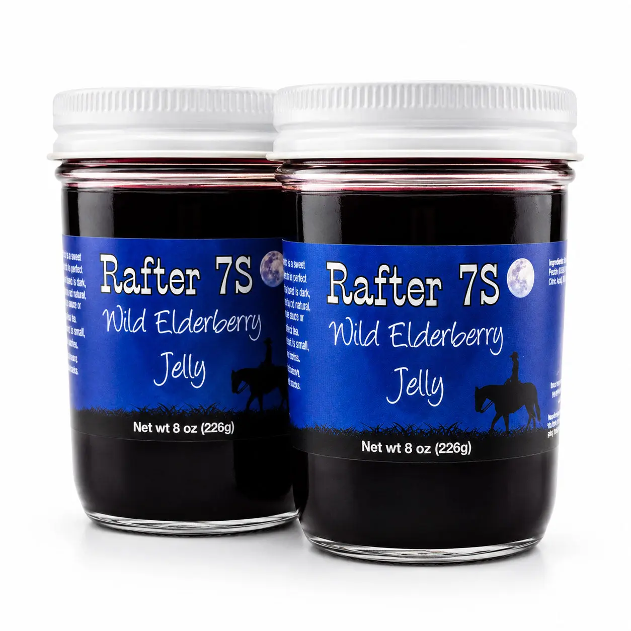 Wild Elderberry Jelly | Pack of 2 | 8 oz | Rafter 7S