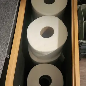 Toilet Paper Storage for 12 Rolls, Stackable & Foldable - The Ultimate Bathroom Organizer - Single-Piece Water-Resistant Basket​ - Elegant Toilet Paper Storage Holder