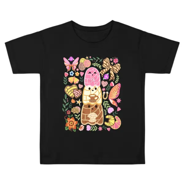 Unisex Casual Style Short-Sleeve Pan-tasmas Ghost Print T-Shirt - 30% Cotton, 70% Polyester Mexican Conchas Design, Halloween Theme, Comfortable Fabric, Ideal Gift for Men & Women