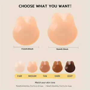 Niidor Silicone Nipple Covers With Lift - Reusable Sticky Bra Push Up, Invisible Strapless Skin-Friendly Breast Lift Bra Breast Lift Pasties For Womens Lingerie And Underwear Accessories