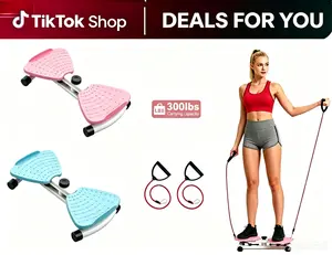 Adjustable Waist Twister with Exercise Bands – Low-Impact Full-Body Workout for Daily Twist and Core Ab Machine auto mode