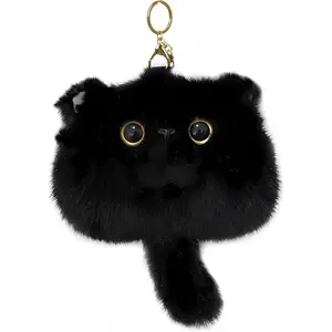 BY-068 Cat Plush Coin Purse Keychain Ladies Cute Animal Kawaii Car Keychain Plush Ornament Birthday Gift