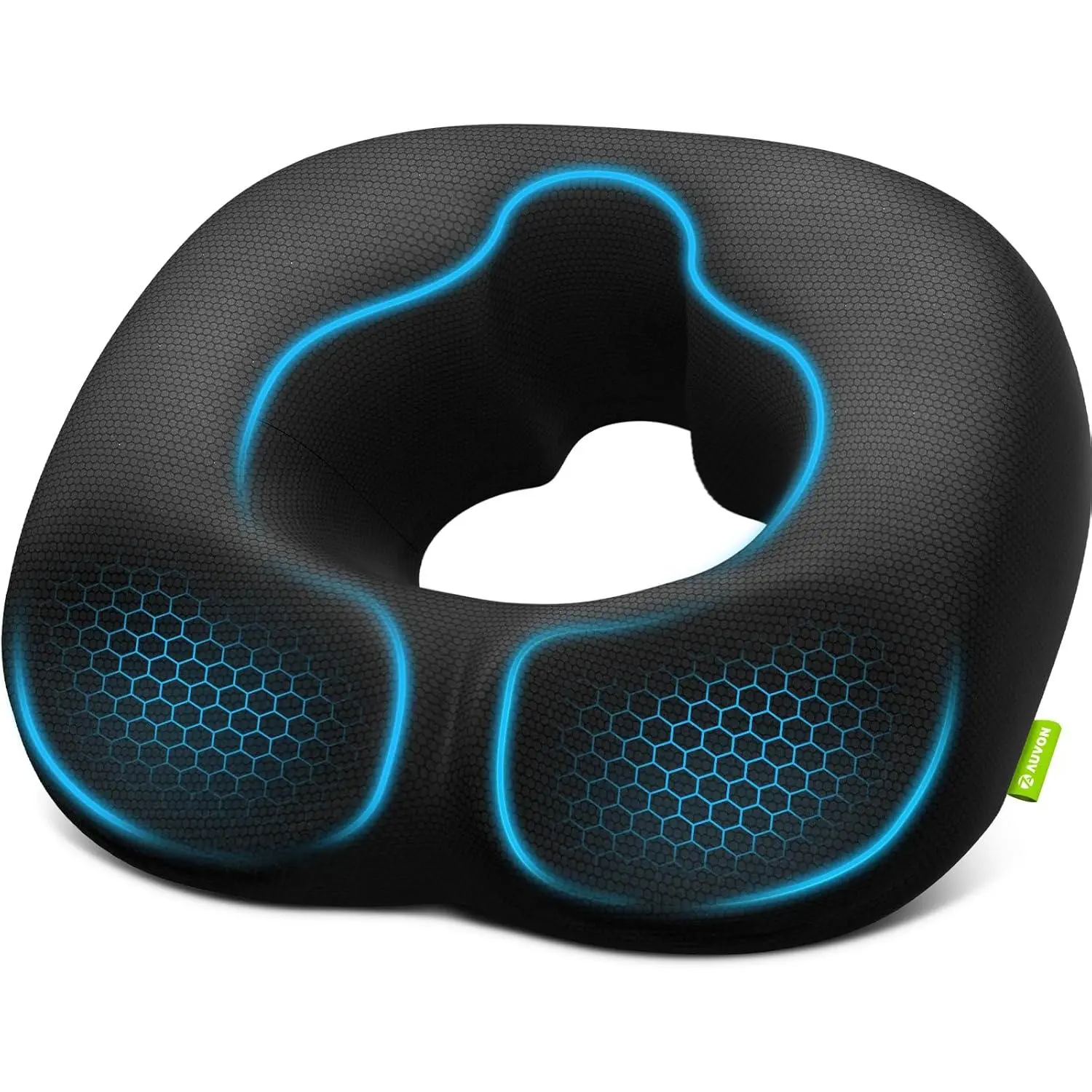 Sensitive Care Donut Pillow Seat Cushion for Hemorrhoids & Post-Surgery, Sciatica Relief, Donut Chair Cushions with Sloped Design for Thigh Pressure Relief