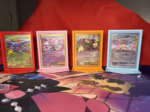 Custom Pokemon TCG Logo Design Top Loader Card Display Stand / Holder! Many Colors!