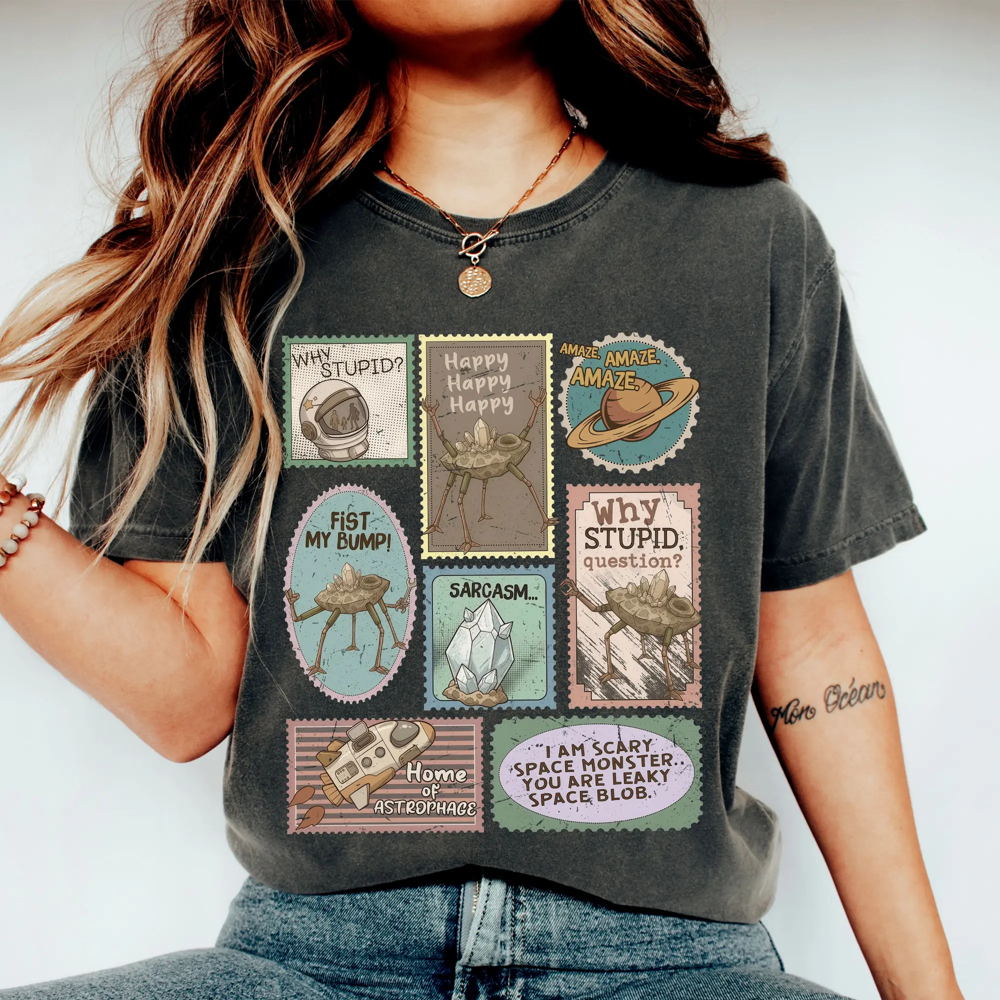 Project Hail Mary Amaze Amaze Amaze Shirt, Rocky Alien Sci-Fi Shirt, Funny Space Graphic Tee, Sci-Fi Reader Gift