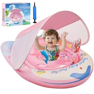 Float With Floaties 6-12 Months Upf 50+ Sun Protection & Play Console Tdooler Features An Adjustable Safety Seat For Aged 6-36 Months.