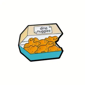 Dinosaur Enamel Pin, Cute Creative Brooch Accessory for Bags, Jackets, Hats and Everyday Outfit Styling