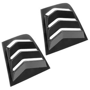 Stay Tuned Performance Side Window Louvers Compatible with 2011 - 2021 Dodge Charger Racing Style Window Air Vent Louver Scoop Shades Cover 2Count ABS