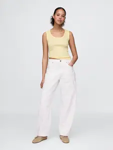 Gap Women's Curvy High Rise Barrel Jeans