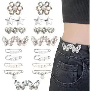 16 Set Pant  Tightener, Adjustable Pins for Loose Jeans,   Adjuster for Pants Women