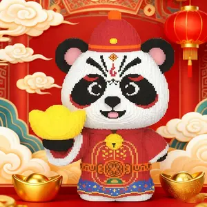 3D Panda Coin Puzzle Building Blocks, Creative Decoration for Room, Birthday Halloween Valentine Christmas Gifts, DIY Craft Kit