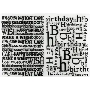 2Pcs Happy Birthday Embossing Folders for DIY Scrapbooking Photo Album Card Making Decorative